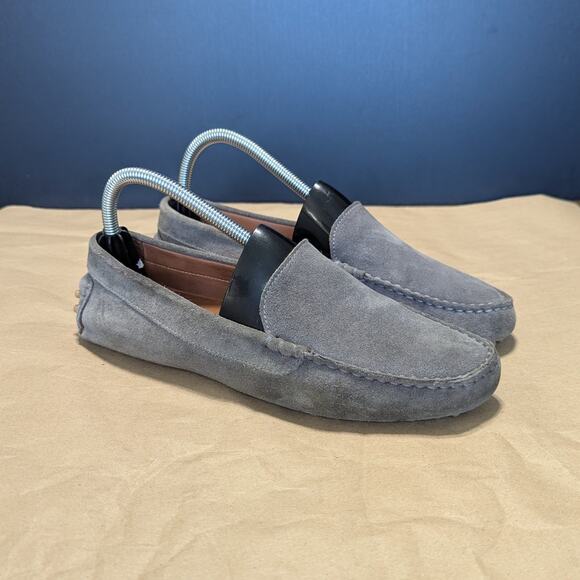M. Gemi Felize Drivers Suede Moccasin Shoes Slip On Loafers Gray Womens 9.5 Grey - Picture 4 of 9